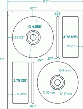Glossy White CD / DVD - Memorex® Comparable - Inkjet ONLY